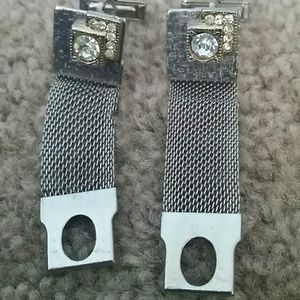 Mens vintage cufflinks and matching tie tack.